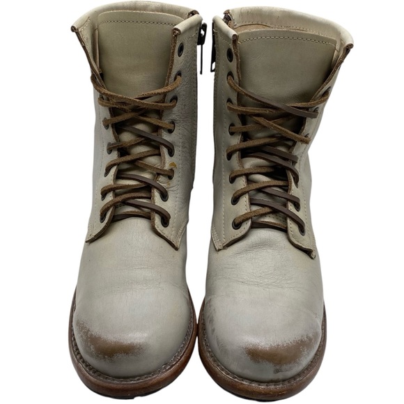 Freebird by Steven Womens Boots Manchester Combat Boots Sz 10 Distressed Leather - Picture 5 of 16